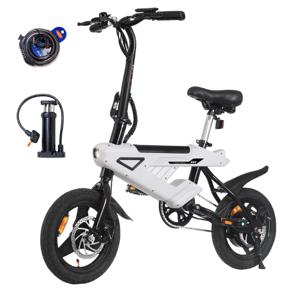 Opvouwbare Elektrische Fiets 14 Inch – 250W E-Bike met LCD en Accu