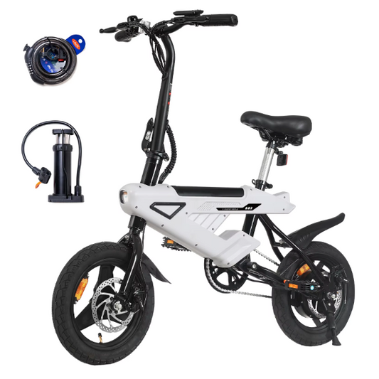 Opvouwbare Elektrische Fiets 14 Inch – 250W E-Bike met LCD en Accu