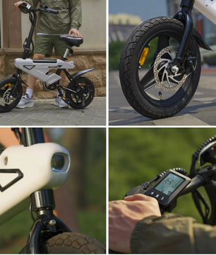 Opvouwbare Elektrische Fiets 14 Inch – 250W E-Bike met LCD en Accu