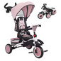 6-in-1 Meegroeifiets Kinderdriewieler – Opvouwbaar met Draaibare Zitting en Duwstang
