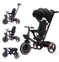 6-in-1 Kinderdriewieler Meegroeifiets – Opvouwbaar met Duwstang, Zonnescherm en Rugleuning