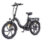 Opvouwbare Elektrische Fiets 20 Inch – 250W E-Bike met Fat Tires en 100 km Actieradius