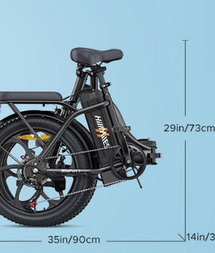Opvouwbare Elektrische Fiets 20 Inch – 250W E-Bike met Fat Tires en 100 km Actieradius