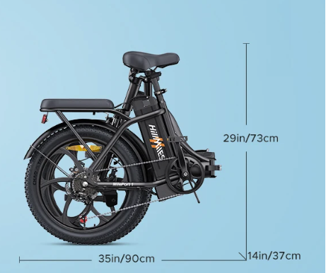 Opvouwbare Elektrische Fiets 20 Inch – 250W E-Bike met Fat Tires en 100 km Actieradius