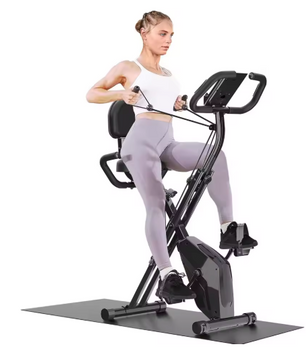 Opvouwbare Hometrainer – Fitness Fiets met 8 Weerstanden, LCD Display en Hartslagmeter