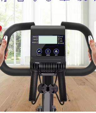 Opvouwbare Hometrainer – Fitness Fiets met 8 Weerstanden, LCD Display en Hartslagmeter