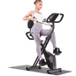 Opvouwbare Hometrainer – Fitness Fiets met 8 Weerstanden, LCD Display en Hartslagmeter