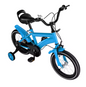 Kinderfiets 14 Inch met Zijwieltjes – Verstelbare Fiets met Dubbele Remmen voor 2-5 Jaar