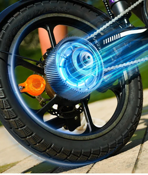 Opvouwbare Elektrische Fiets 16 Inch – Unisex E-Bike met 36V 12.8Ah Accu en Tot 60 km Actieradius