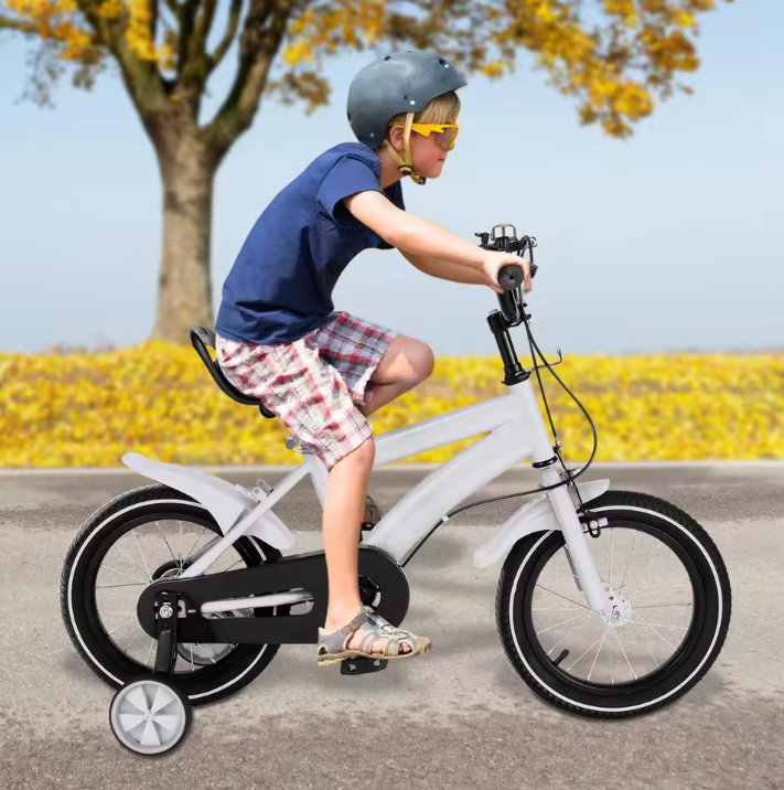 Kinderfiets 14 Inch met Zijwieltjes – Veilig en Comfortabel met Verstelbaar Zadel en Stuur