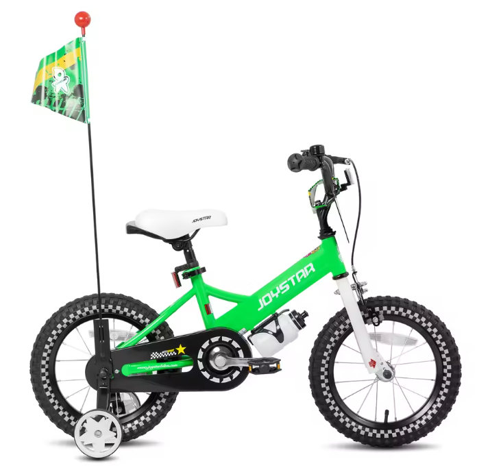 Kinderfiets met Poppenzitje en Accessoires – Meisjesfiets met Streamers, Vlag en Nummerplaat