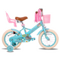 Kinderfiets met Poppenzitje en Accessoires – Meisjesfiets met Streamers, Vlag en Nummerplaat