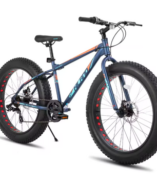 Kinder Fatbike 20 Inch – Mountainbike met Brede Banden, 7 Versnellingen en Schijfremmen