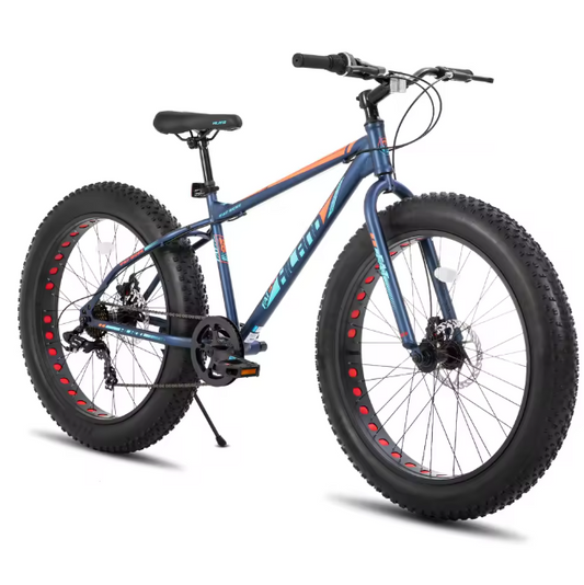Kinder Fatbike 20 Inch – Mountainbike met Brede Banden, 7 Versnellingen en Schijfremmen