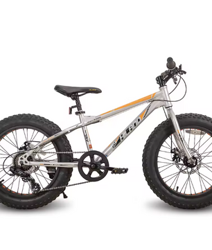 Kinder Fatbike 20 Inch – Mountainbike met Brede Banden, 7 Versnellingen en Schijfremmen