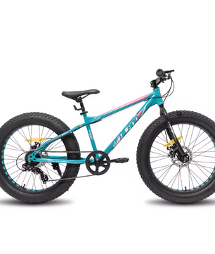 Kinder Fatbike 20 Inch – Mountainbike met Brede Banden, 7 Versnellingen en Schijfremmen