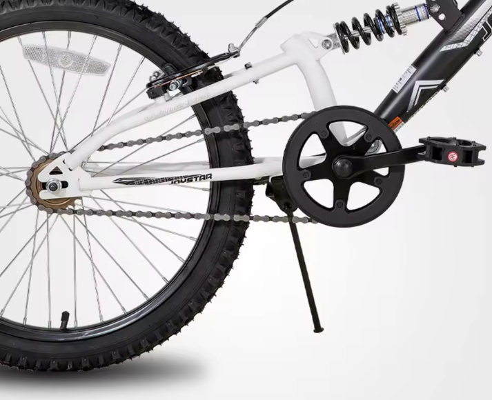 Kinder Mountainbike 20 Inch – Dual Suspension MTB met Handremmen en Stevig Frame