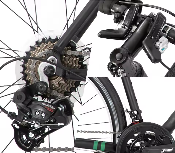 Racefiets Aluminium – 14 Versnellingen met Lichtgewicht Frame voor Snel en Sportief Fietsen