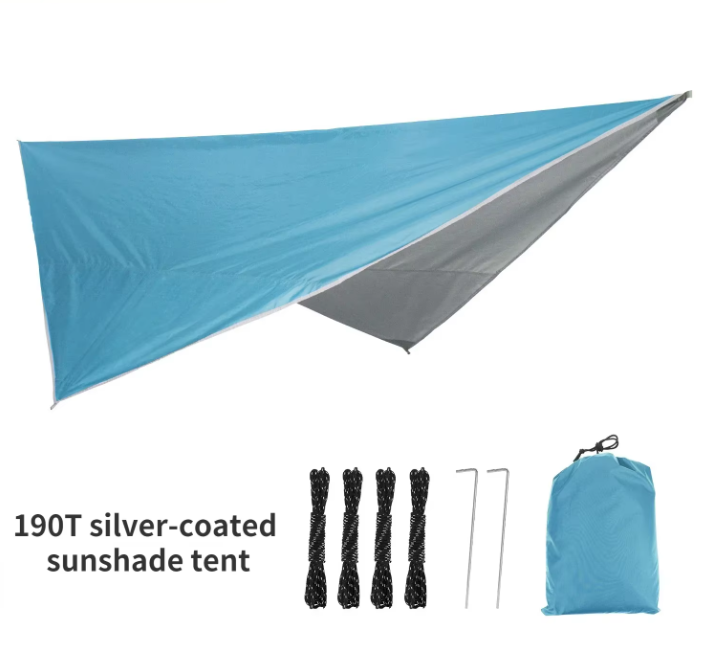 Waterdichte Tarp 340x260 cm – Ultralight Tentzeil met UV-Bescherming voor Camping en Outdoor