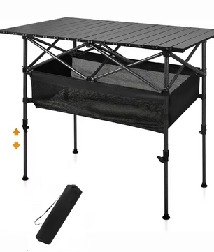 Opvouwbare Campingtafel – Lichtgewicht Aluminium Roltafel voor BBQ, Picknick en Outdoor