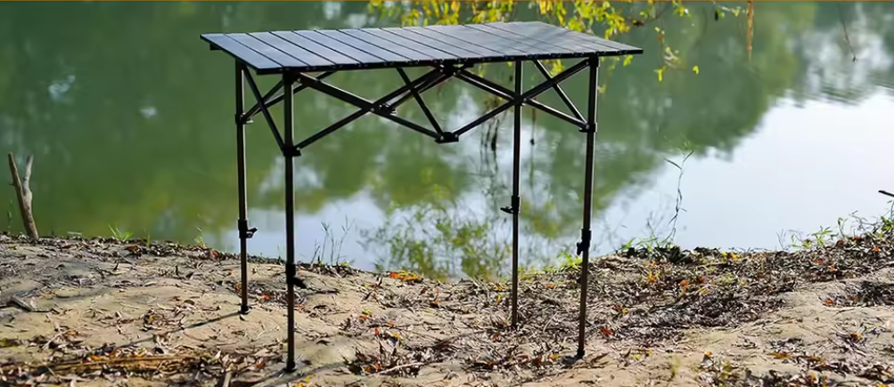 Opvouwbare Campingtafel – Lichtgewicht Aluminium Roltafel voor BBQ, Picknick en Outdoor