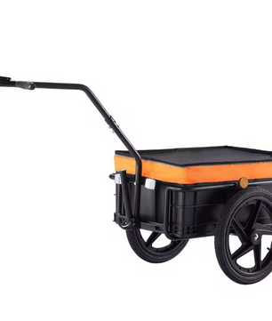 Opvouwbare Fiets Cargo Trailer – Bagageaanhanger tot 40 kg met Regenhoes en Reflectoren