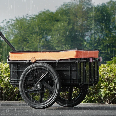 Opvouwbare Fiets Cargo Trailer – Bagageaanhanger tot 40 kg met Regenhoes en Reflectoren