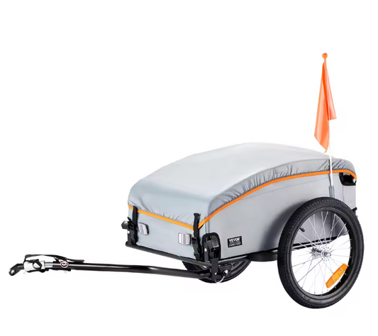 Opvouwbare Fiets Cargo Trailer – Bagageaanhanger tot 45 kg met Waterdichte Hoes en Reflectoren