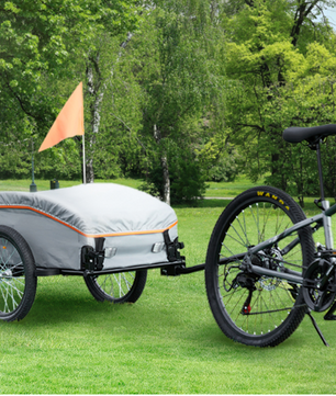 Opvouwbare Fiets Cargo Trailer – Bagageaanhanger tot 45 kg met Waterdichte Hoes en Reflectoren