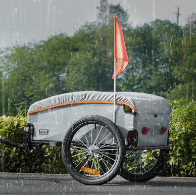 Opvouwbare Fiets Cargo Trailer – Bagageaanhanger tot 45 kg met Waterdichte Hoes en Reflectoren