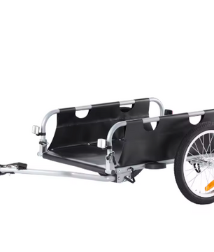 Opvouwbare Fiets Cargo Trailer – Bagageaanhanger tot 45 kg met 16 Inch Wielen en Reflectoren