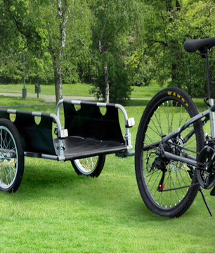 Opvouwbare Fiets Cargo Trailer – Bagageaanhanger tot 45 kg met 16 Inch Wielen en Reflectoren