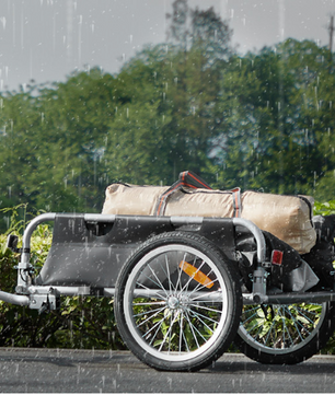 Opvouwbare Fiets Cargo Trailer – Bagageaanhanger tot 45 kg met 16 Inch Wielen en Reflectoren