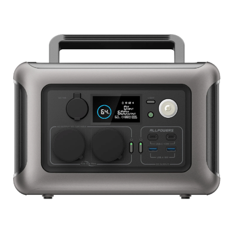 Draagbare Power Station 299Wh – 600W Output met Snelladen, UPS en Meerdere Aansluitingen