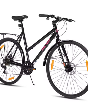 Stadsfiets 700C – Aluminium Fiets met 7 Versnellingen, Drager en Spatborden