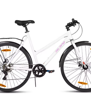 Stadsfiets 700C – Aluminium Fiets met 7 Versnellingen, Drager en Spatborden