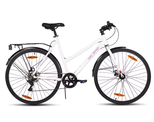 Stadsfiets 700C – Aluminium Fiets met 7 Versnellingen, Drager en Spatborden