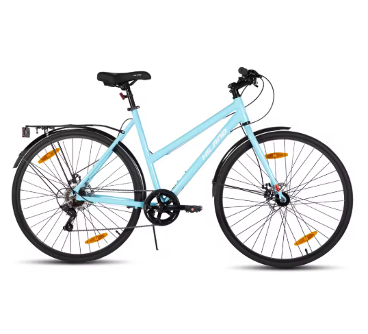 Stadsfiets 700C – Aluminium Fiets met 7 Versnellingen, Drager en Spatborden