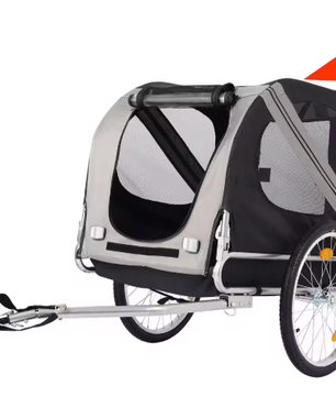 Opvouwbare Hondenfietskar – Fiets Trailer voor Huisdieren tot 44 kg met Ventilatie en Snelle Montage