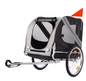 Opvouwbare Hondenfietskar – Fiets Trailer voor Huisdieren tot 44 kg met Ventilatie en Snelle Montage