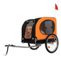 Opvouwbare Hondenfietskar – Fiets Trailer voor Huisdieren tot 44 kg met Ventilatie en Snelle Montage