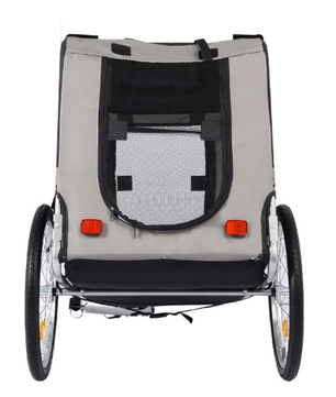 Opvouwbare Hondenfietskar – Fiets Trailer voor Huisdieren tot 44 kg met Ventilatie en Snelle Montage