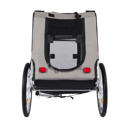 Opvouwbare Hondenfietskar – Fiets Trailer voor Huisdieren tot 44 kg met Ventilatie en Snelle Montage