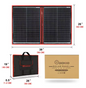 Opvouwbaar Zonnepaneel 100W–300W – Draagbaar Solar Paneel met 12V Controller voor Camping en Outdoor