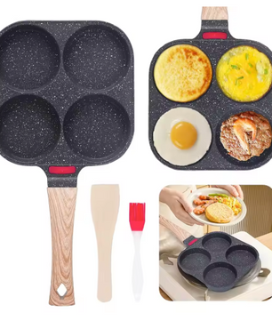Mini Koekenpan met Anti-aanbaklaag – Compacte Skillet voor Eieren, Pannenkoeken en Camping