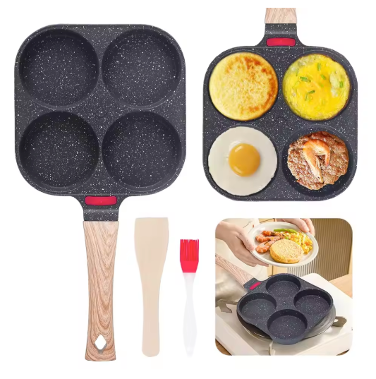 Mini Koekenpan met Anti-aanbaklaag – Compacte Skillet voor Eieren, Pannenkoeken en Camping