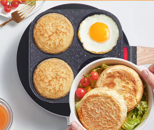 Mini Koekenpan met Anti-aanbaklaag – Compacte Skillet voor Eieren, Pannenkoeken en Camping