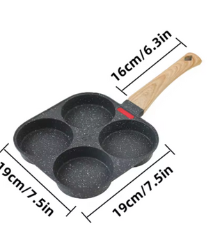Mini Koekenpan met Anti-aanbaklaag – Compacte Skillet voor Eieren, Pannenkoeken en Camping