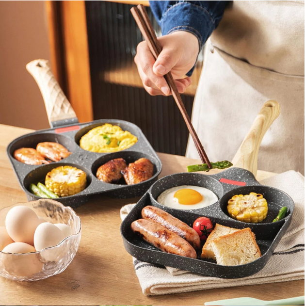 Mini Koekenpan met Anti-aanbaklaag – Compacte Skillet voor Eieren, Pannenkoeken en Camping