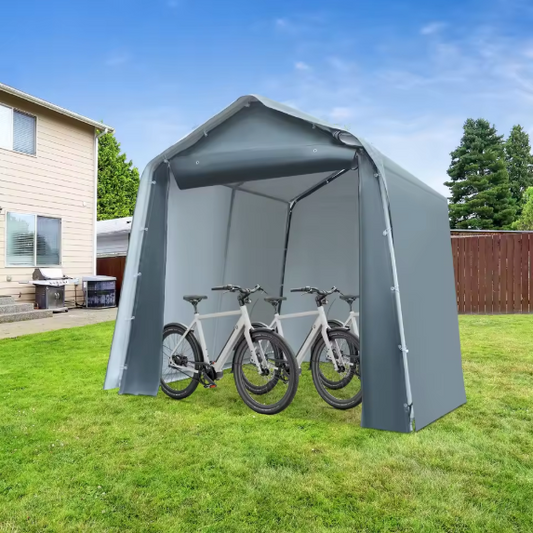 Draagbare Opslagtunnel Tent 240 × 240 × 240 cm – Waterdichte Fietsenstalling en Tuinberging